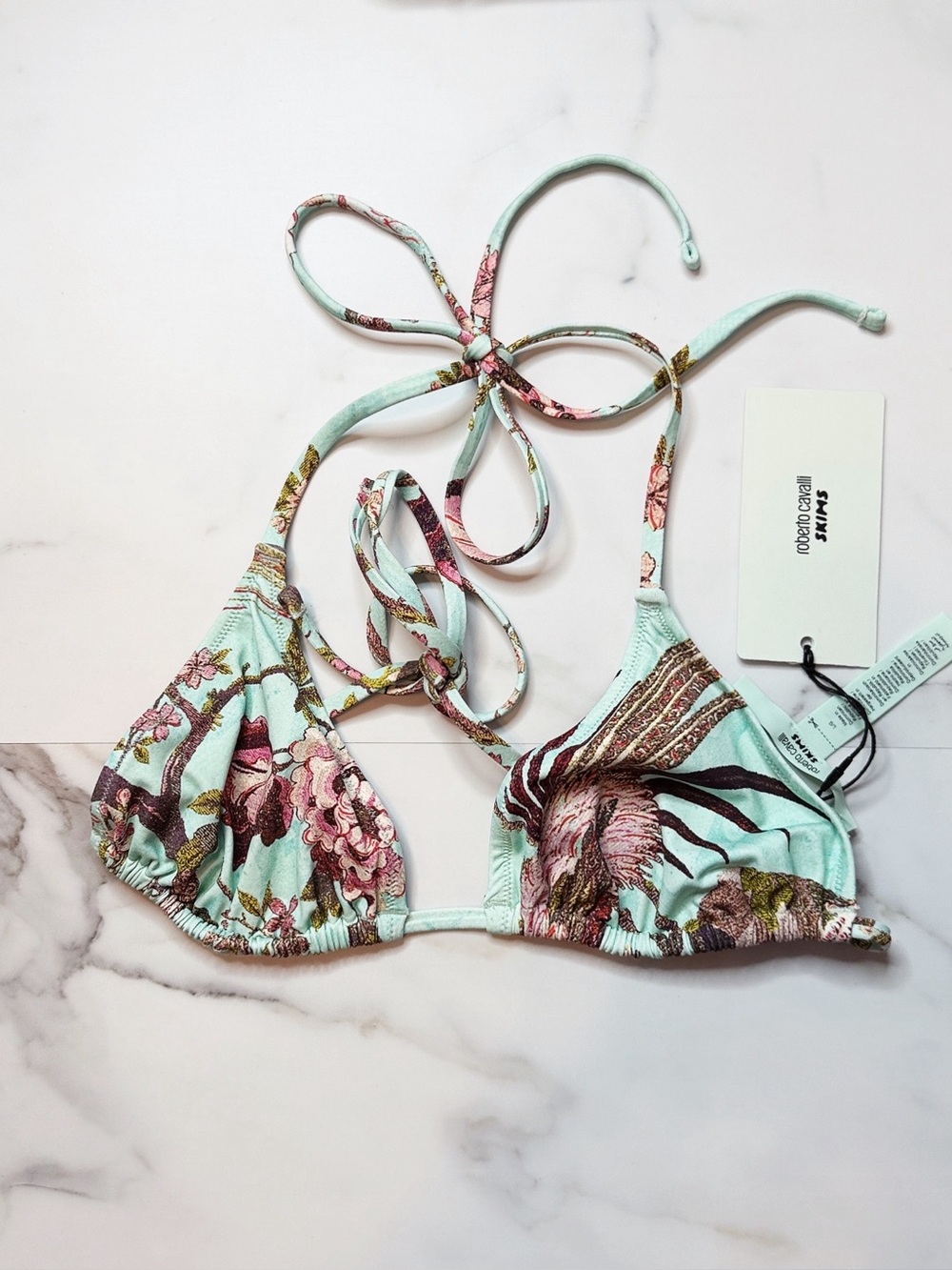 NWT Skims x Roberto Cavalli Triangle Bikini Top - Picture 2 of 5